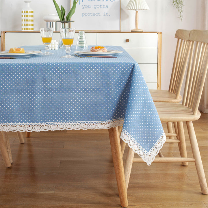 Polka Dot Kant Trim Tafellaken