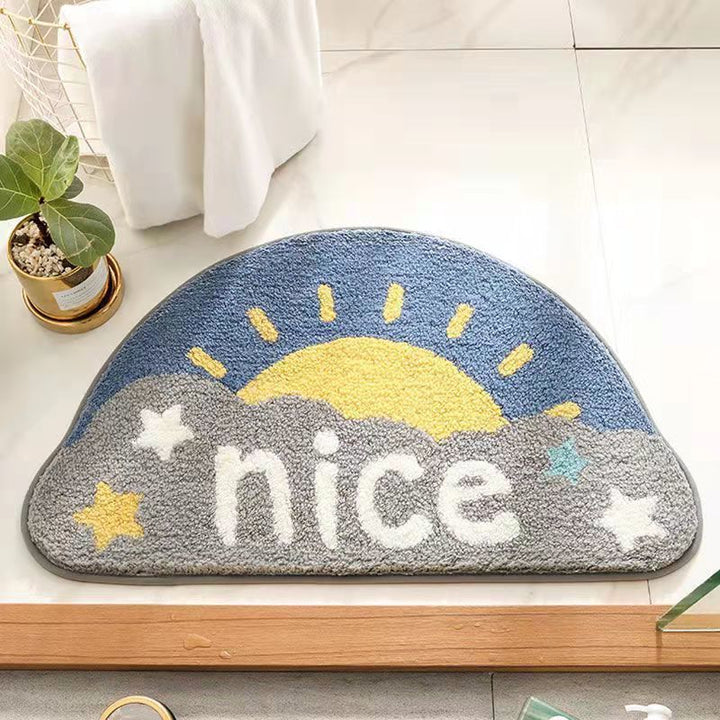Pluche Badkamer Quote Mat