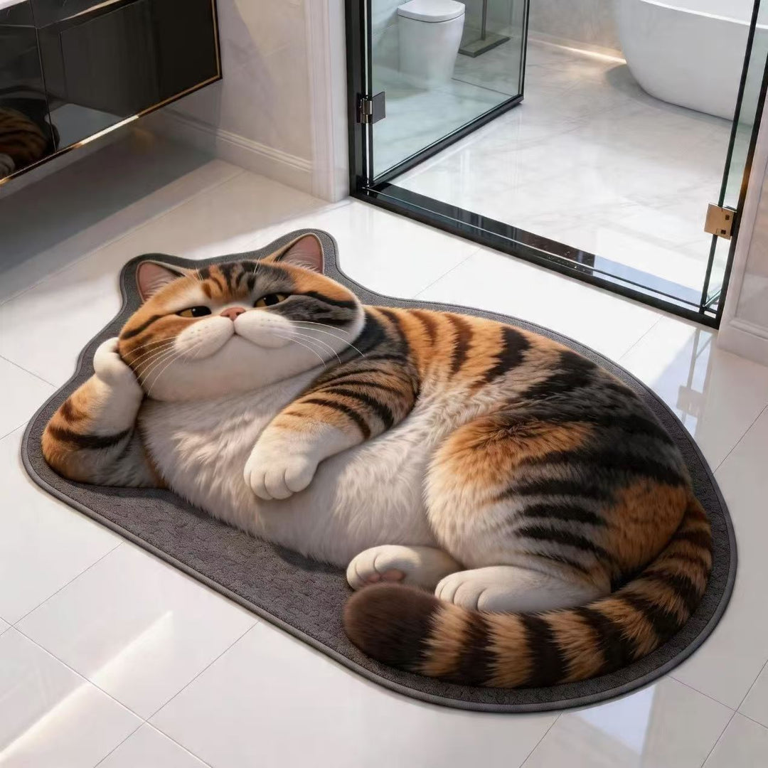 Pluche Cartoon Kat Vloerkleed