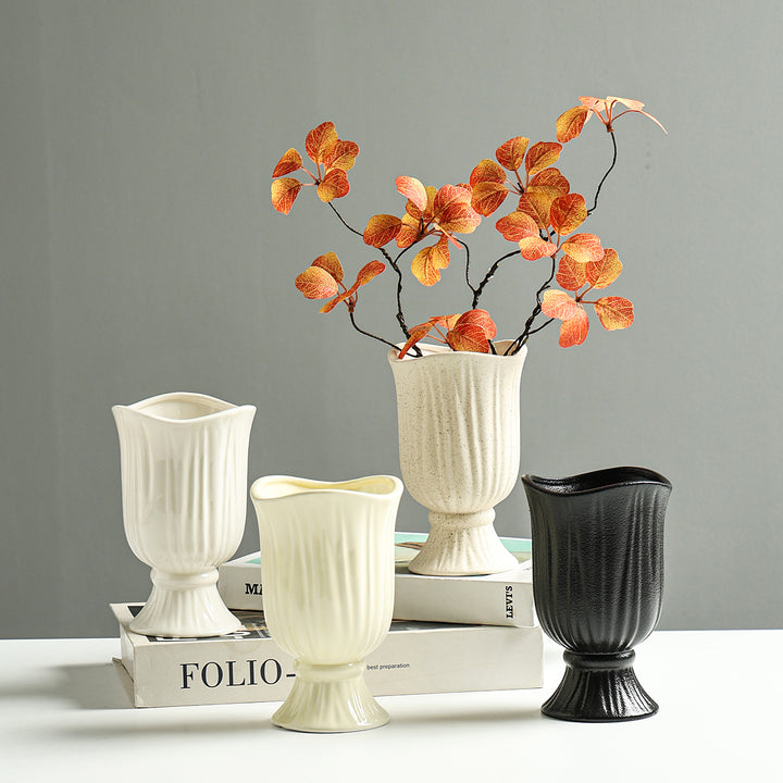 Elegante Geweven Keramische Bloemvaas