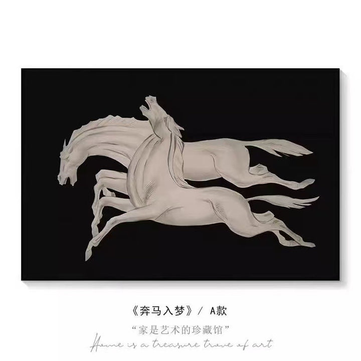 Artistieke Paarden Wanddecoratie