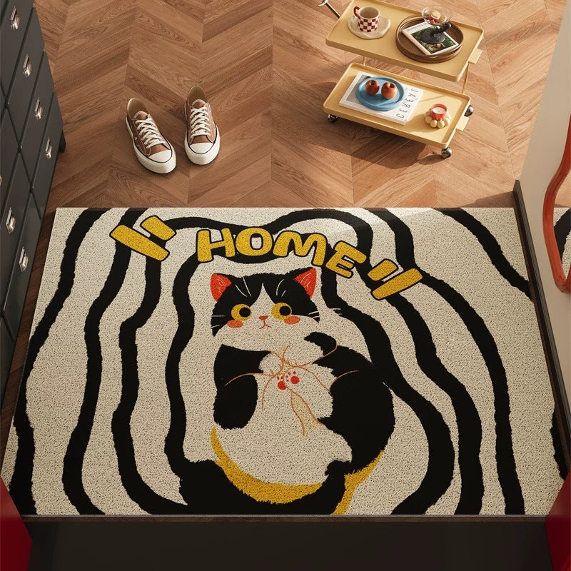 Cat-Themed Decoratieve Gebiedsdoek voor Thuisdecoratie