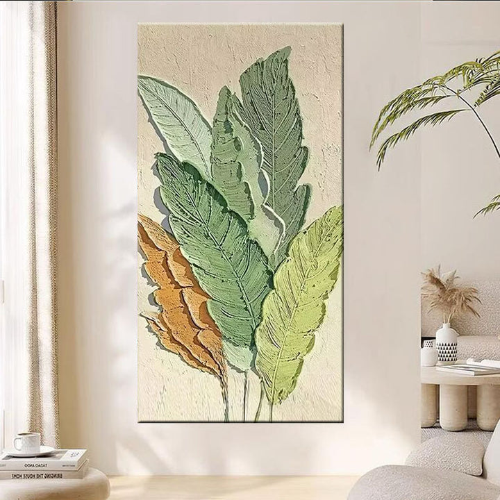 Textured Leaf Wandkunst
