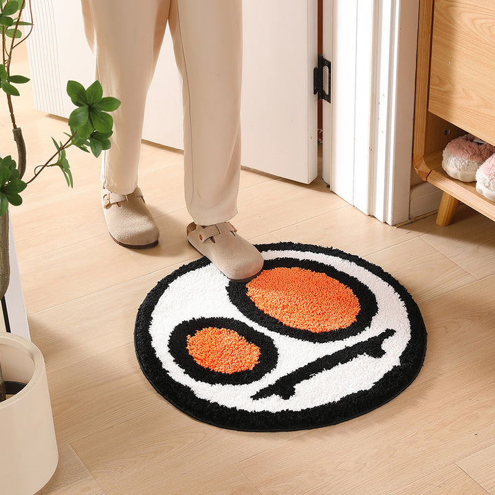 Schattig Egel Ontwerp Badmat