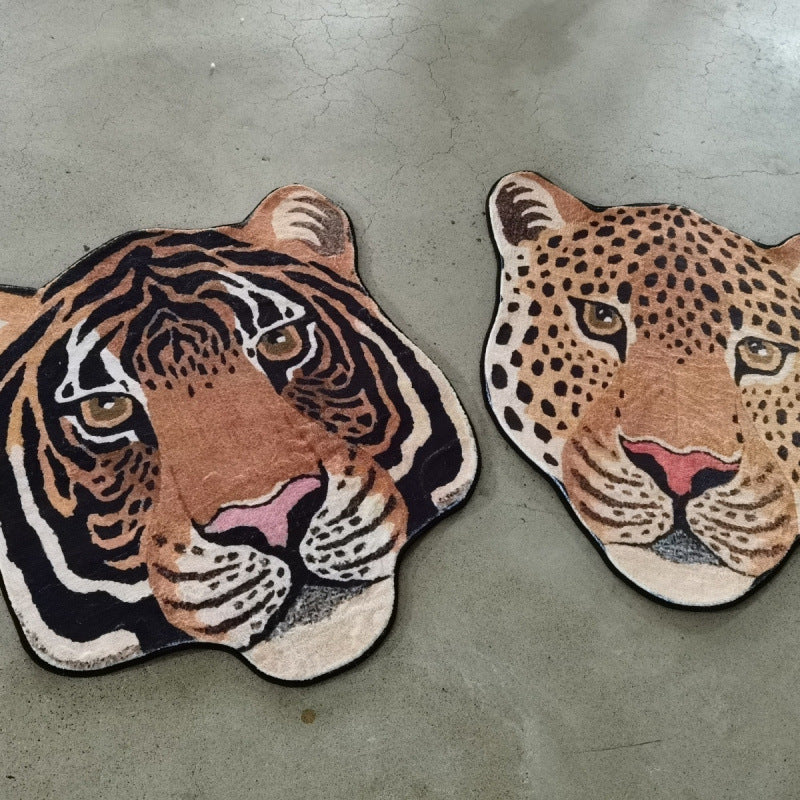 Leopard-Thema Pluche Vloerkleed