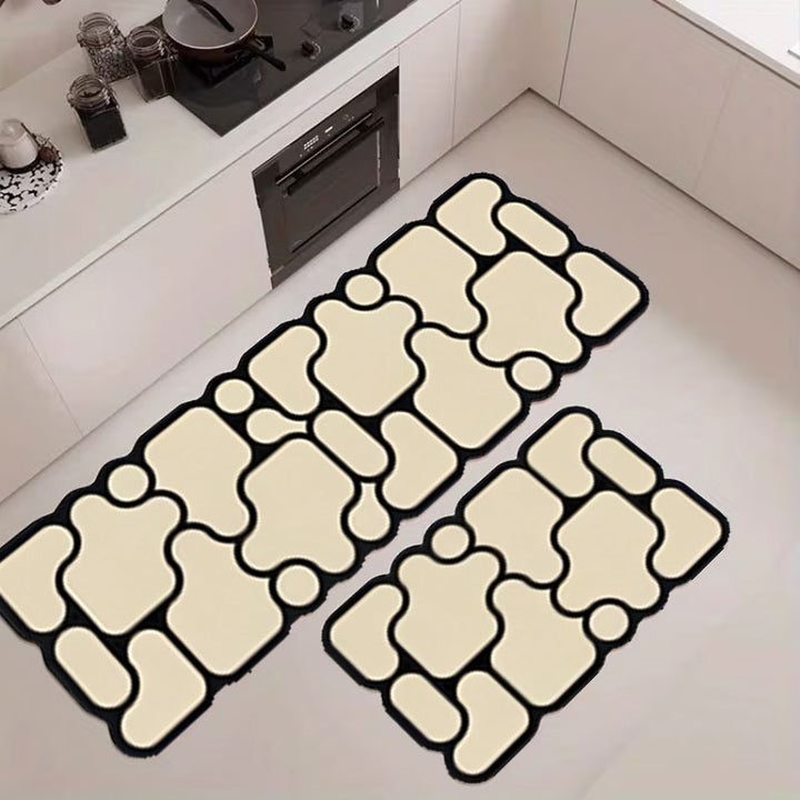 Abstract Geometric Keukenmat Set