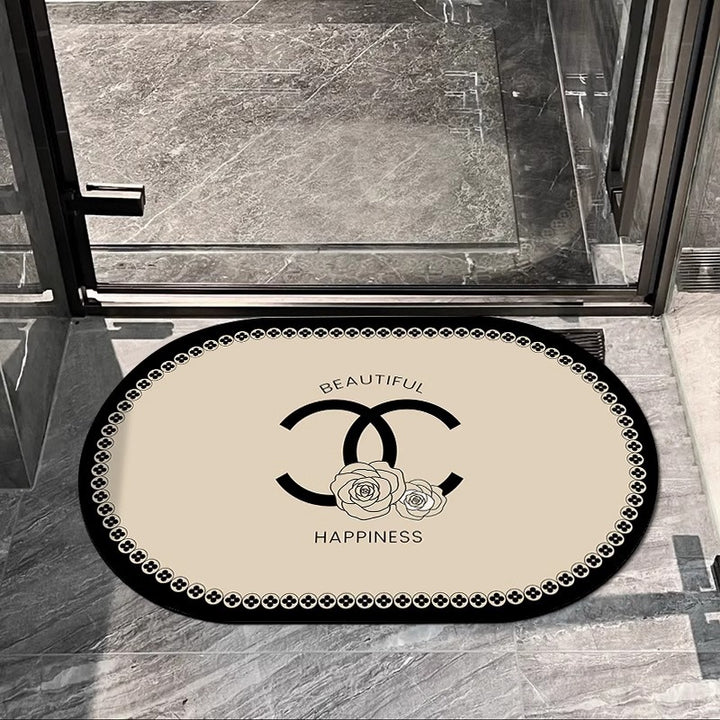 Elegante Ovale Decoratieve Gebiedsmat voor Thuis