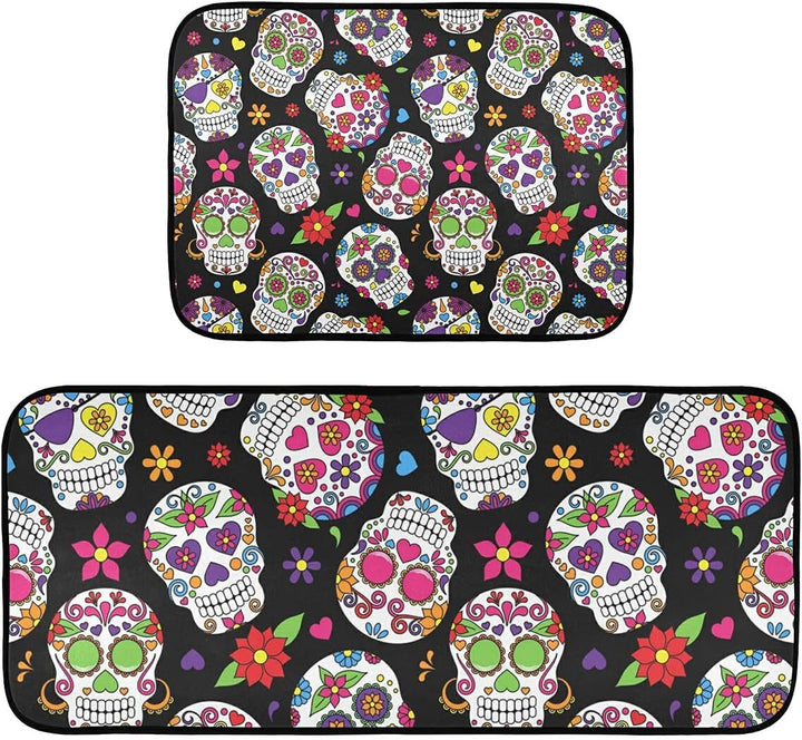 Vibrant Dag van de Doden Decoratieve Vloerkleed