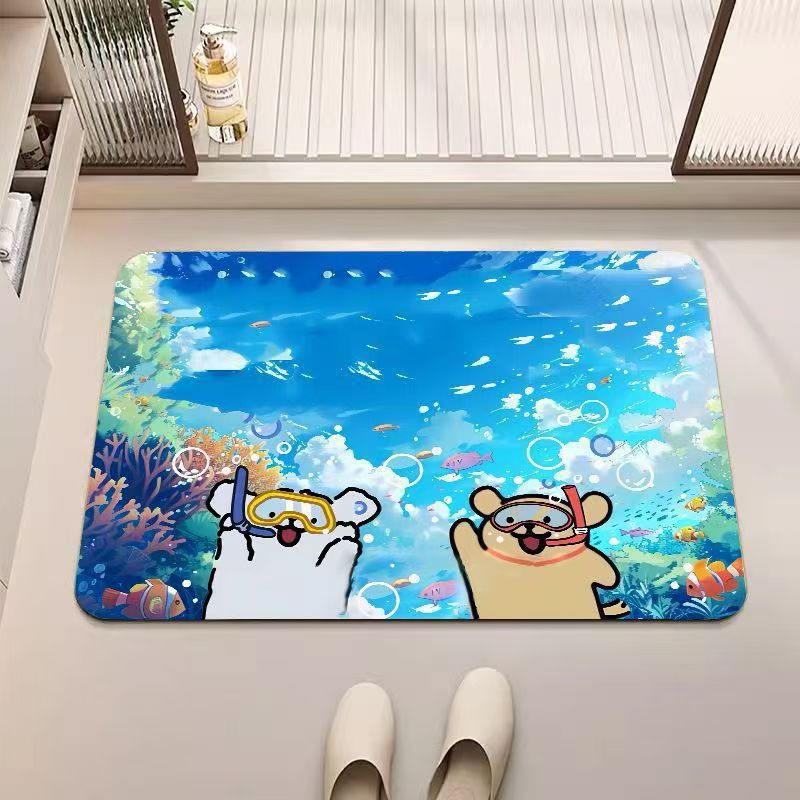 Cartoon Ocean Thema Vloerkleed