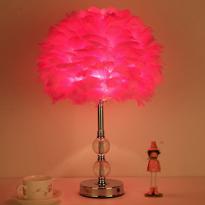 Gevederde Decoratieve Tafellamp