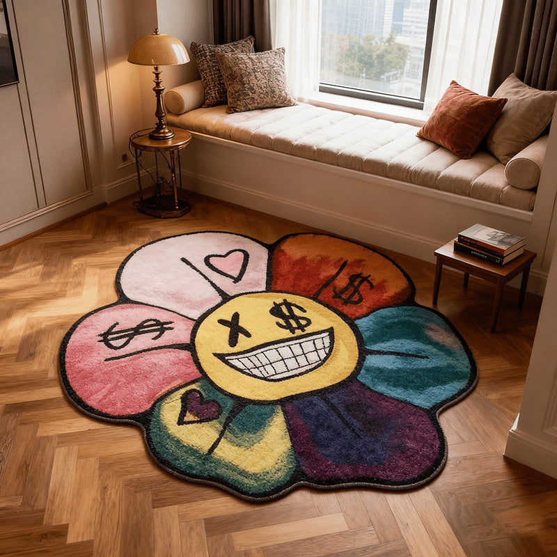 Artistiek Bloemvormig Vloerkleed