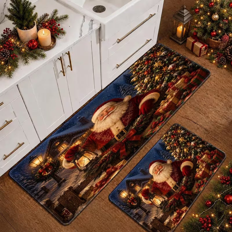 Kerst-Thema Keukenmat Set