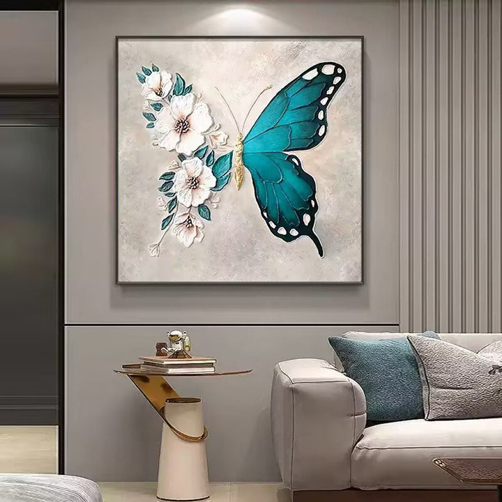 3D Vlinder Bloem Wandkunst