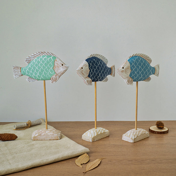 Decoratieve Vis Sculptuur Display