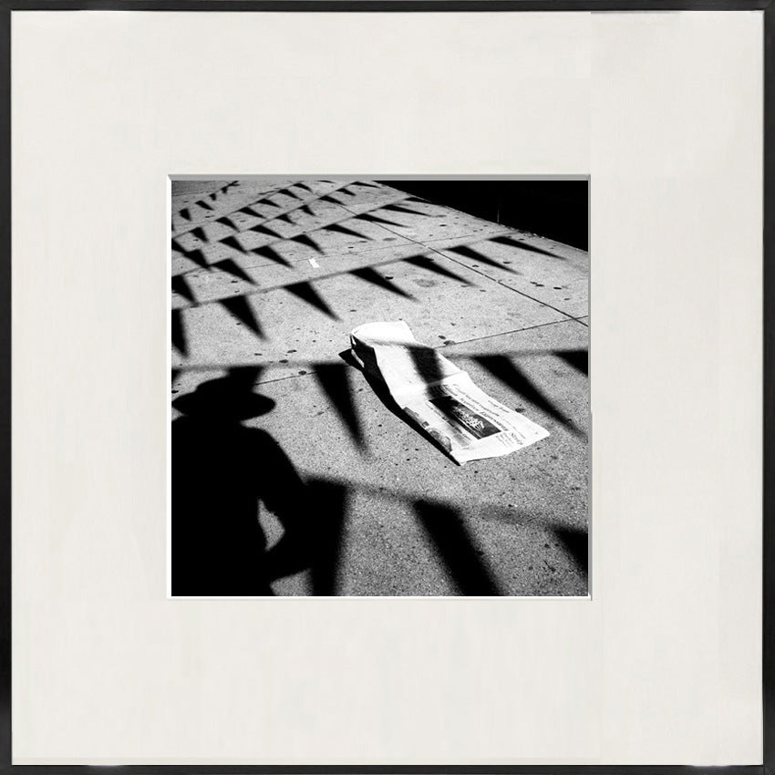 Gekaderde Monochrome Kunstafdruk