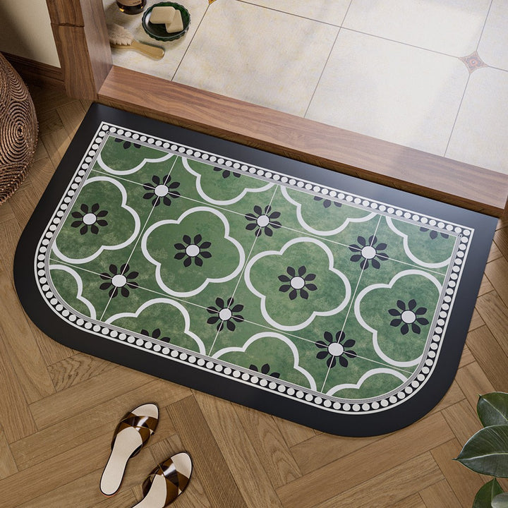 Bloemenprint Badmat