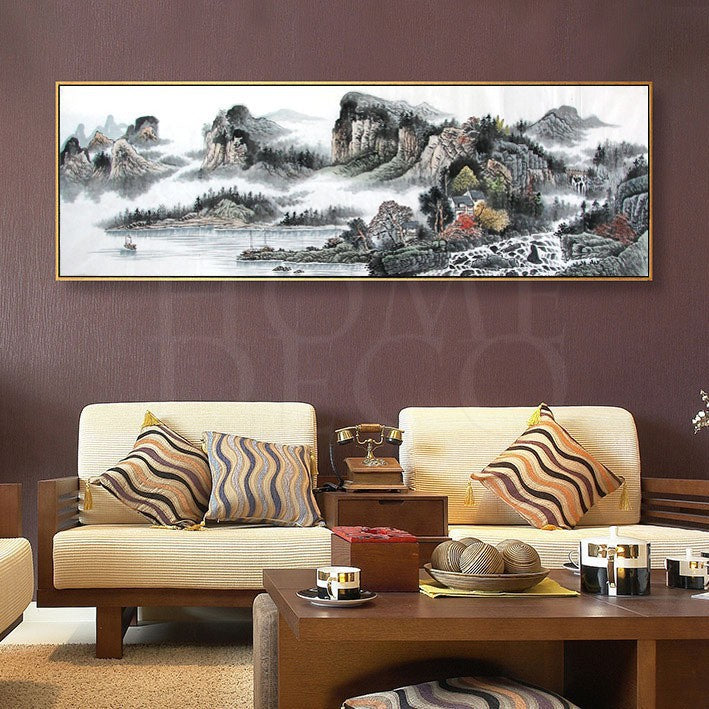Rustige Scenic Landschap Muurkunst