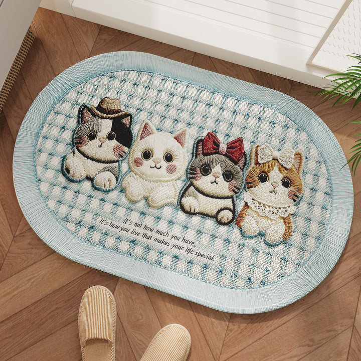 Schattige Honden-Thema Antislip Badmat