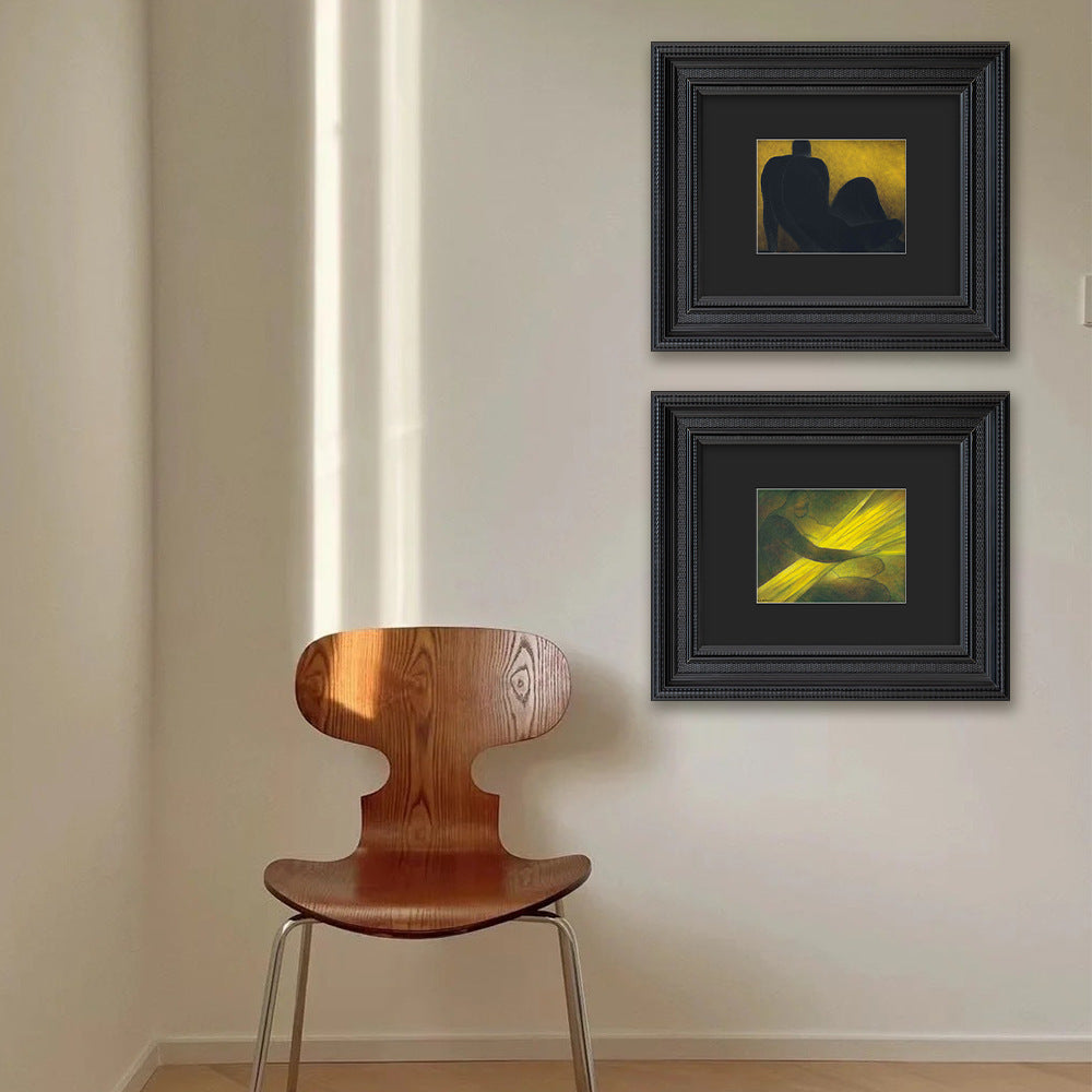 Abstract Expressionist Ingelijste Kunstwerk