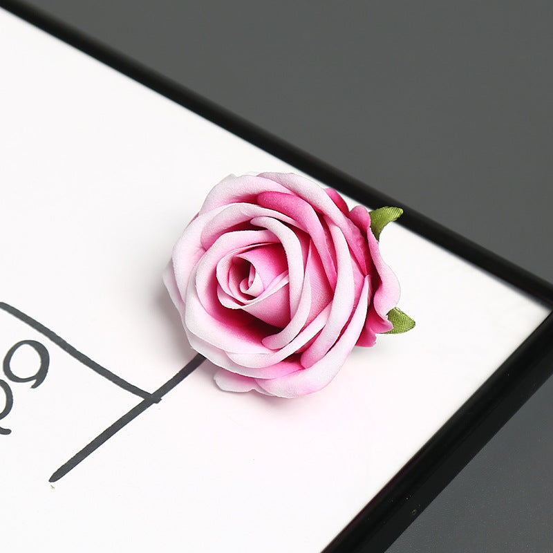 Elegante Zijde Rozen Speld voor Decoratief Gebruik