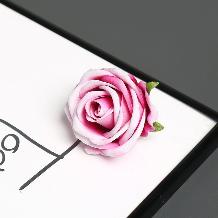 Elegante Zijde Rozen Speld voor Decoratief Gebruik