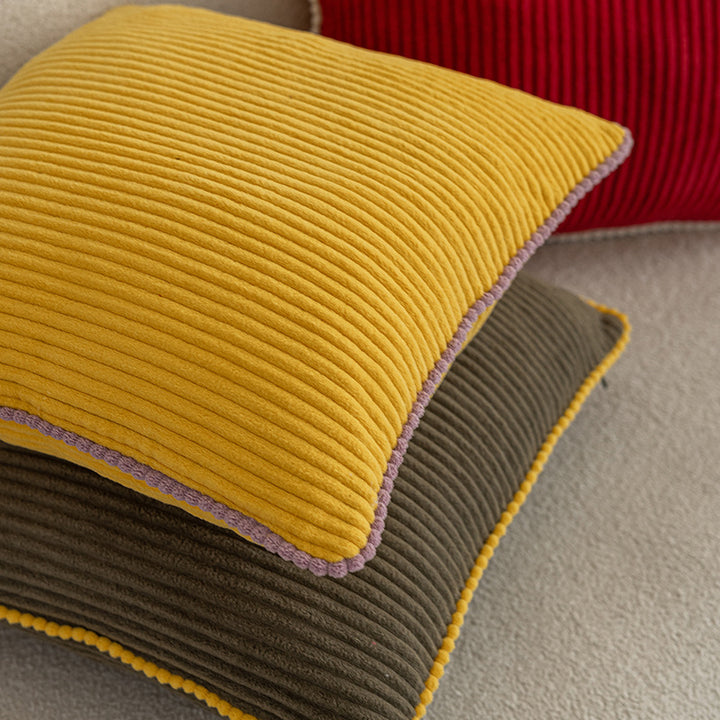 Getextureerde Corduroy Decoratieve Kussen