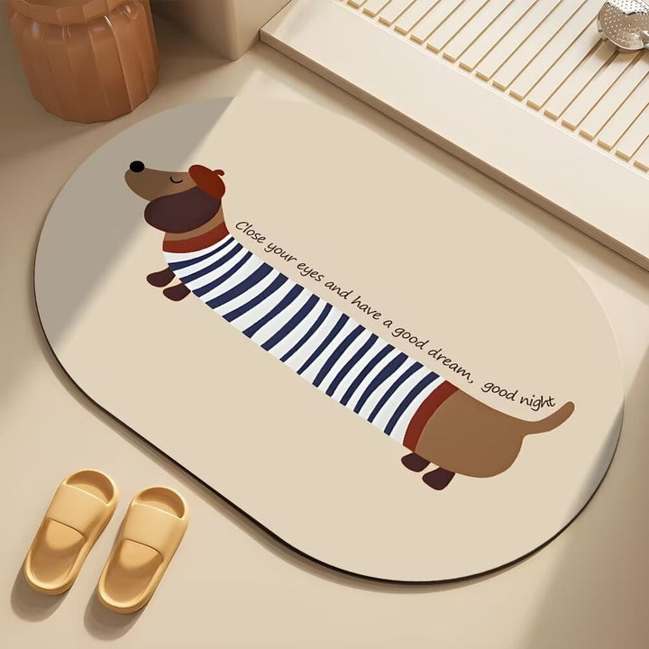 Grappige Honden-Thema Badmat