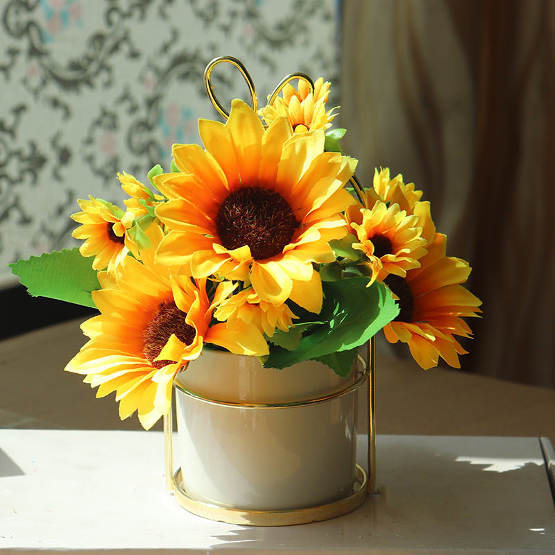 Levensechte Zonnebloem Boeket