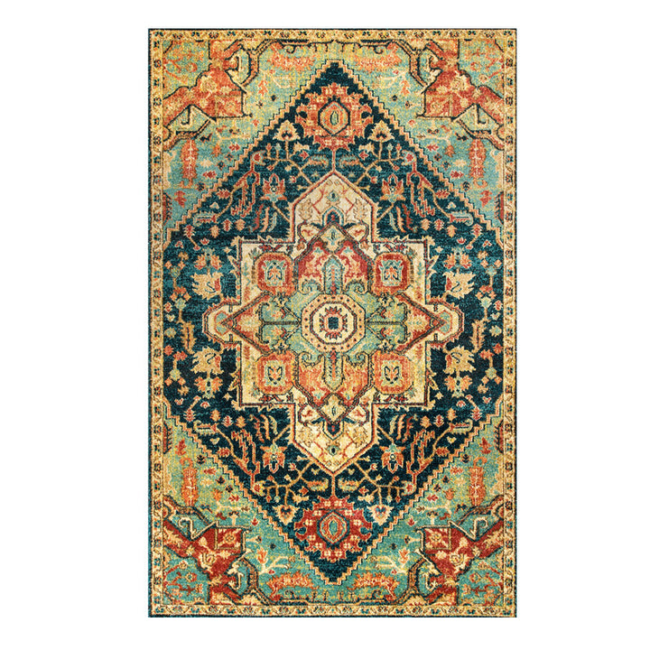 Vintage-geïnspireerd geometrisch vloerkleed