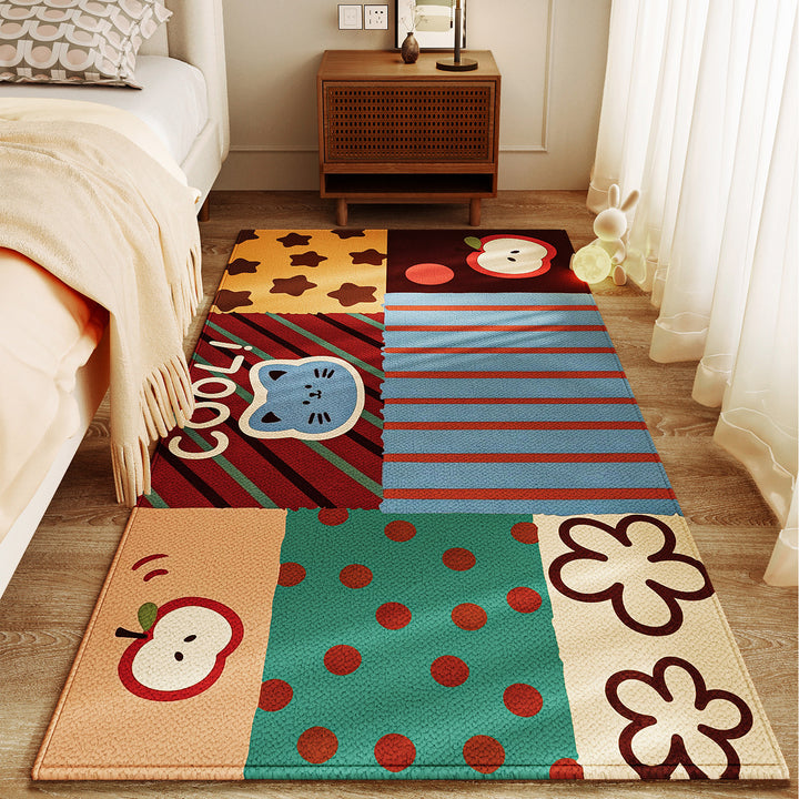 Speelse Patchwork Vloerkleed