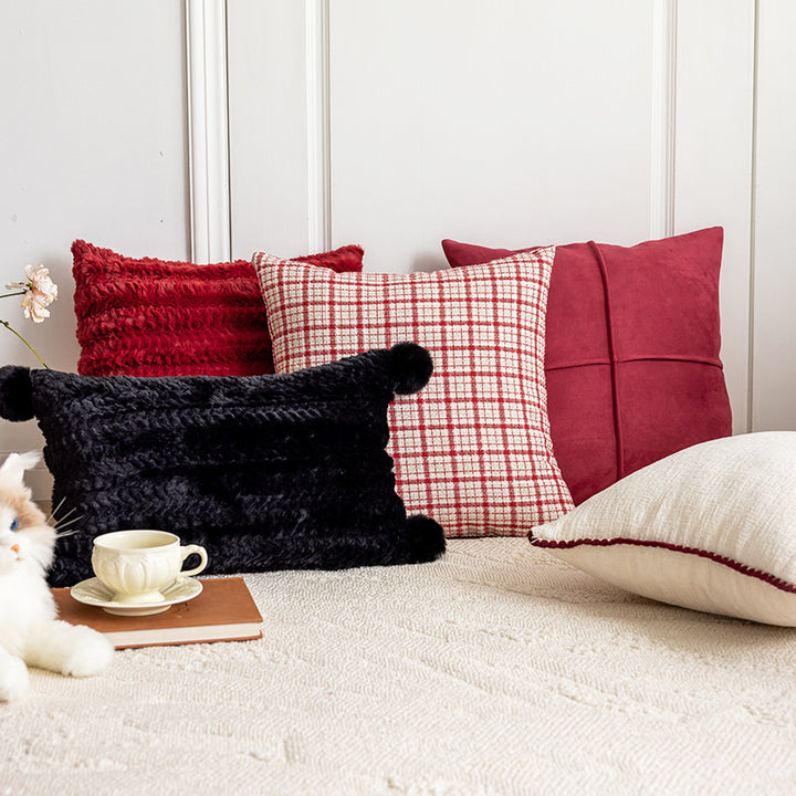 Getextureerde Pom-Pom Decoratieve Kussen