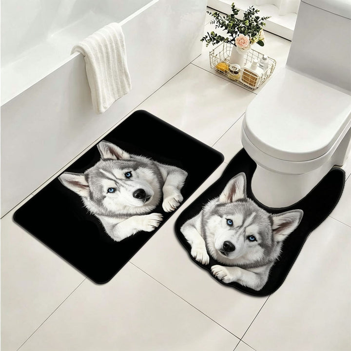 Panda-Thema Pluche Toiletmat Set