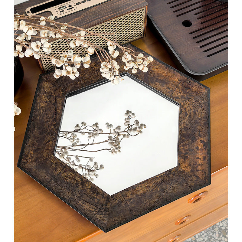 Hexagonale Decoratieve Wand Spiegel