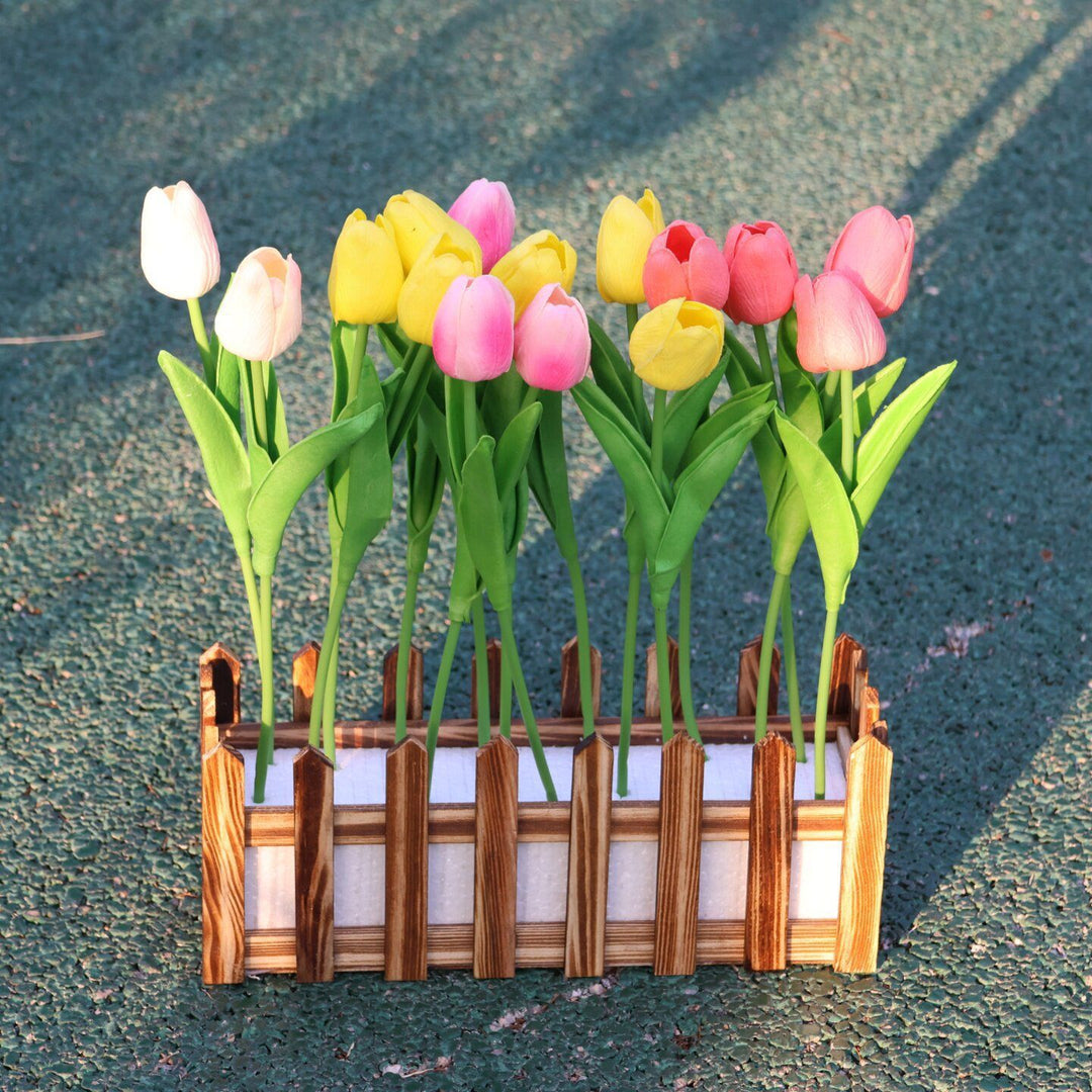 Decoratieve Nepproeffen Tulpen Plantbak