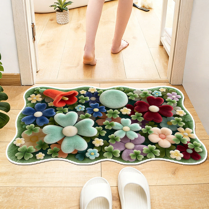 Florale Patroon Zachte Badmat