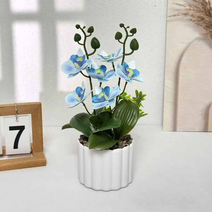 Levensechte Kunstzijde Orchidee Plantenarrangement voor Thuisdecoratie