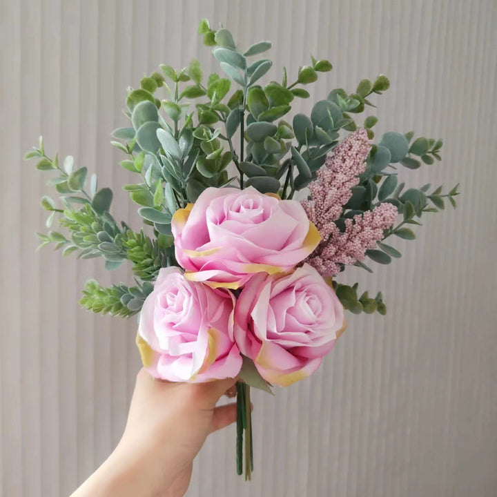 Levensechte Gele Rozen Boeket Arrangement