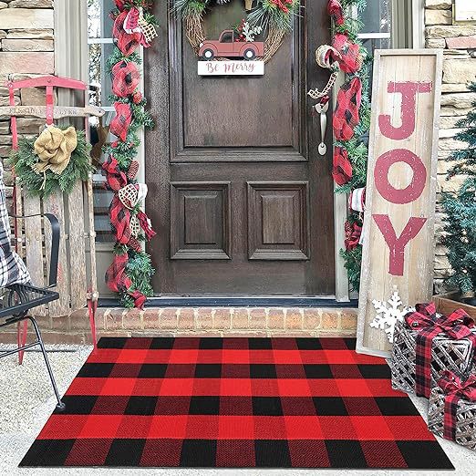 Plaid Outdoor Welkom Mat
