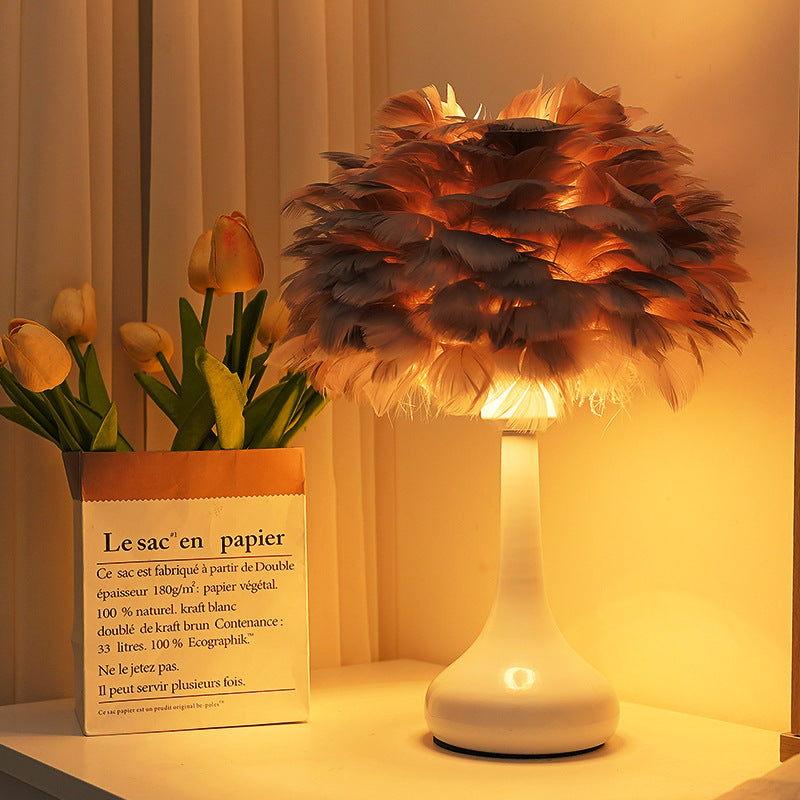 Feather-Style Verlichte Tafellamp