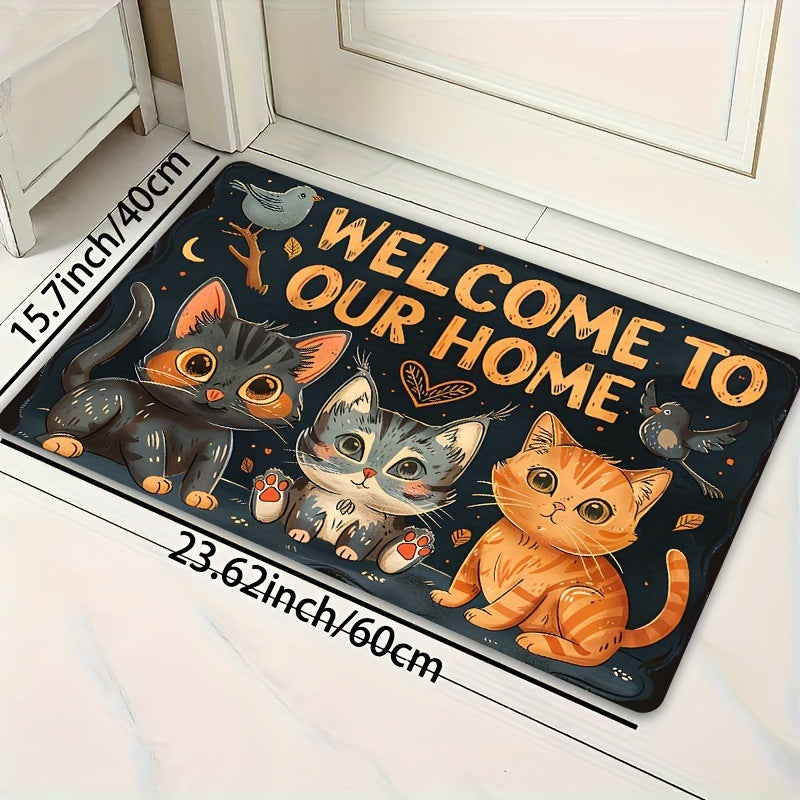 Decoratieve Kat-Thema Vloerkleed