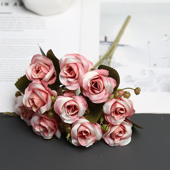 Decoratieve Zijde Rozenboeket voor Woondecoratie