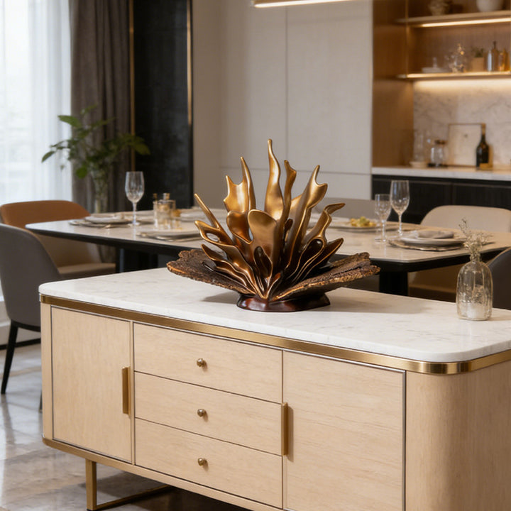 Moderne Decoratieve Gebogen Beeldhouwwerk