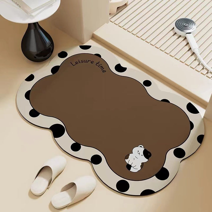 Artistieke Kat-Thema Gebiedsmat voor Woondecoratie