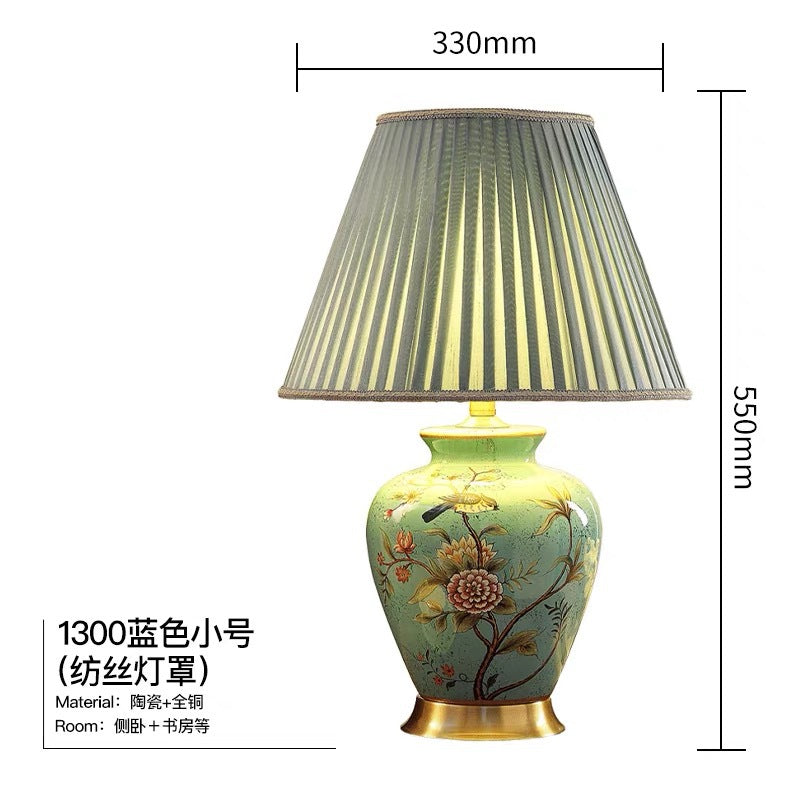Vintage Bloemen Design Tafel Lamp