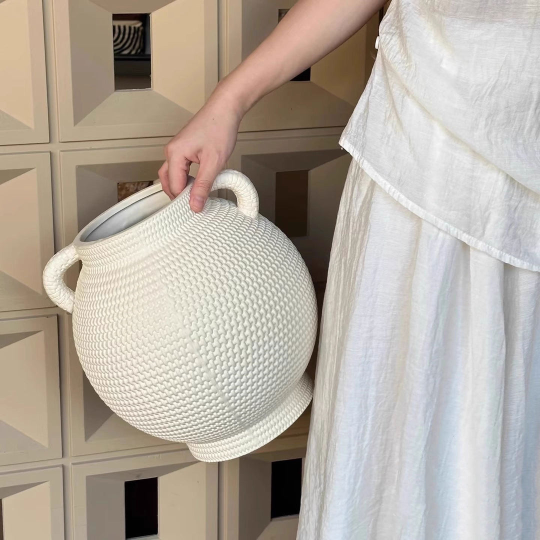 Decoratieve Handgemaakte Keramische Plantenpot