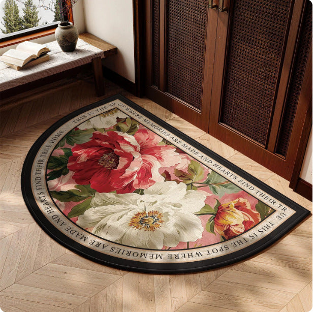 Florale Decoratieve Entreevloerkleed