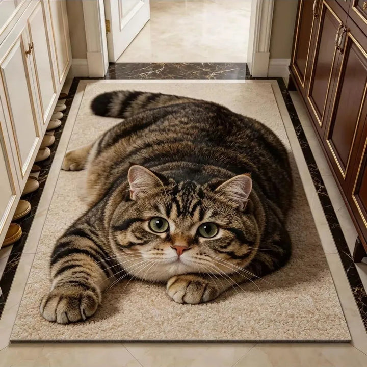 Pluche Kat-Thema Gebiedsmat
