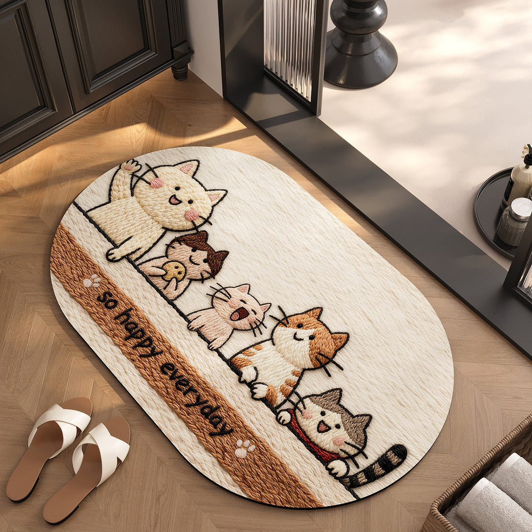 Speelse Dierenthema Vloerkleed
