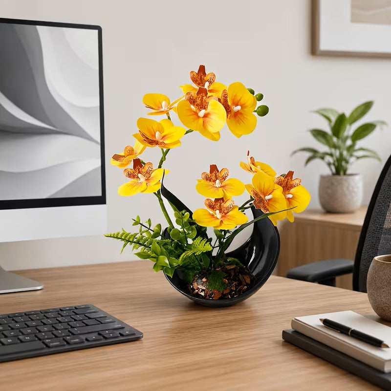 Levensechte Orchidee Bloemdisplay