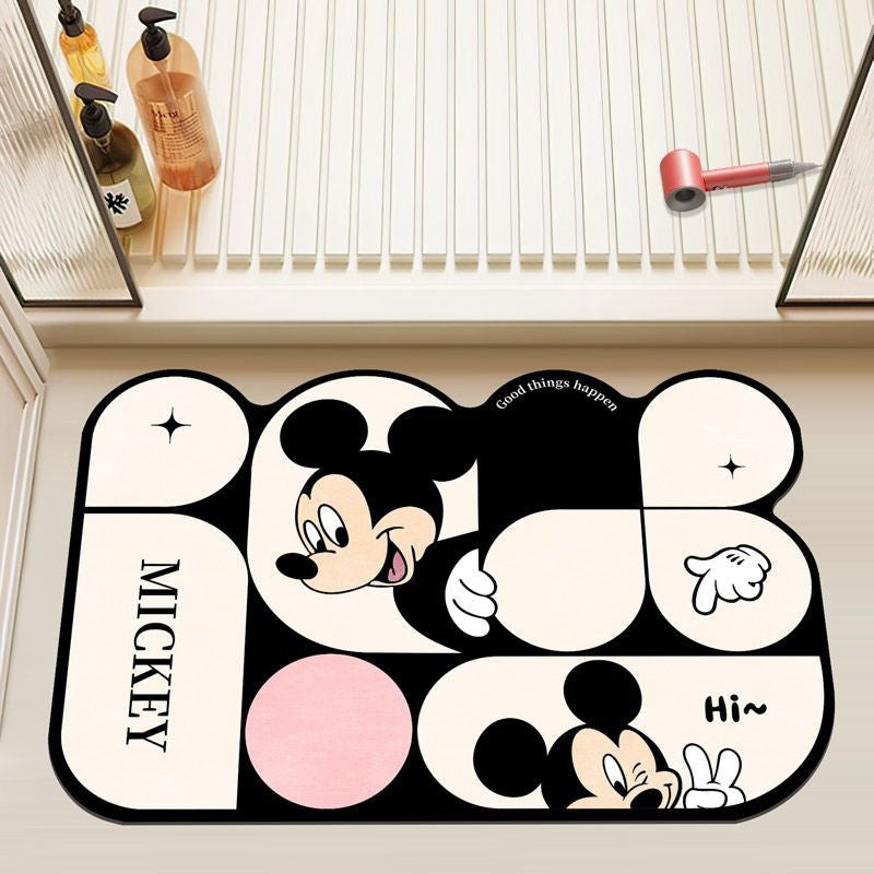 Mickey Mouse Themed Plush Badmat